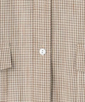 6(ROKU)＞コットン チェック シャツ