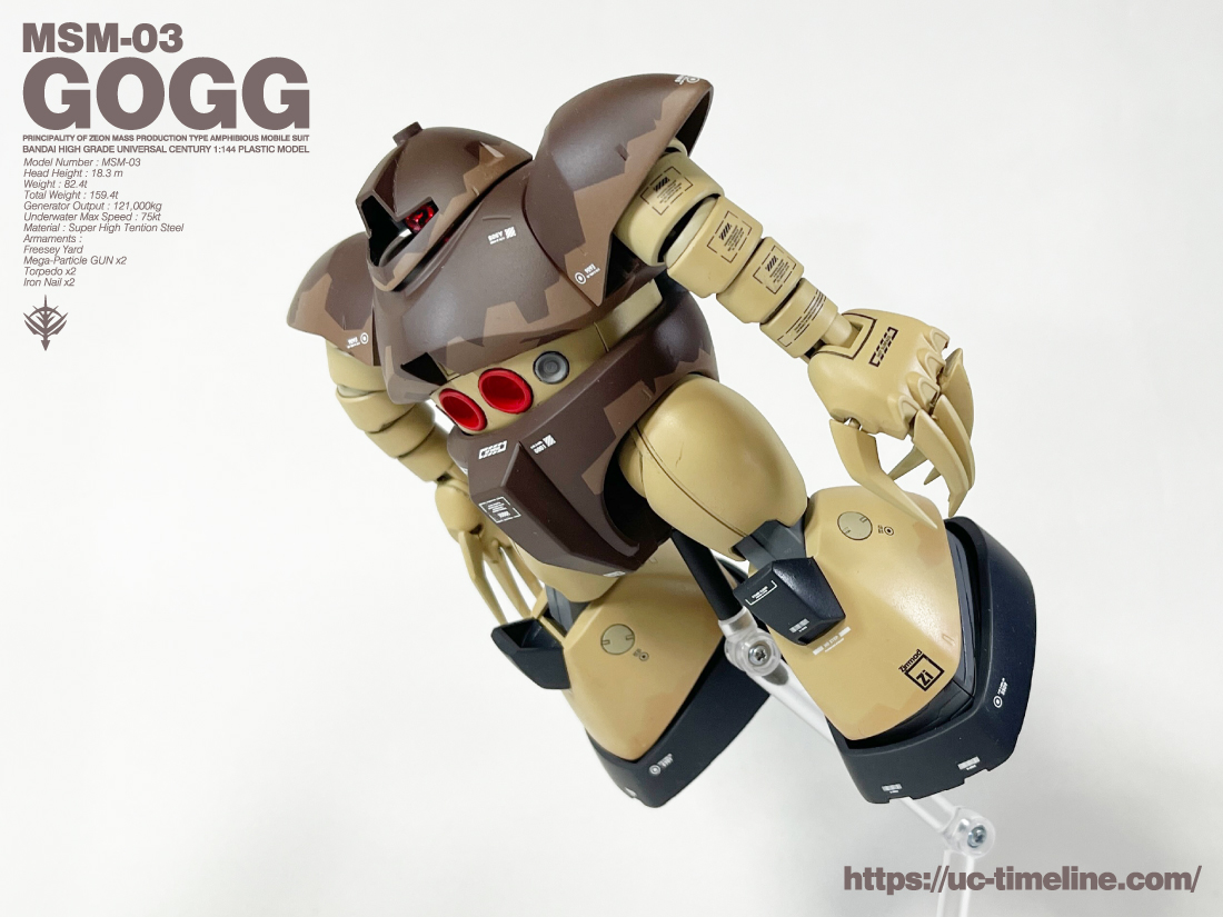 HGUC ゴッグ 完成報告。 – UC-TIMELINE. ガンプラ好きだけど難しいこと
