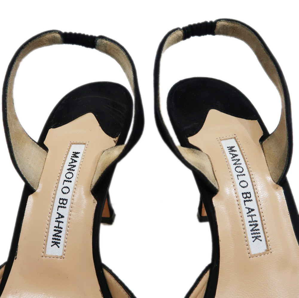 名東】【MANOLO BLAHNIK】マノロ ブラニク ヒールパンプス サイズ38