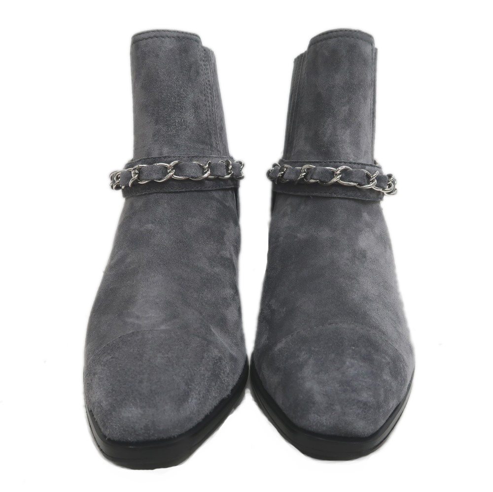 名東】【CHANEL】シャネル サイドゴア アンクルブーツ G34218 サイズ