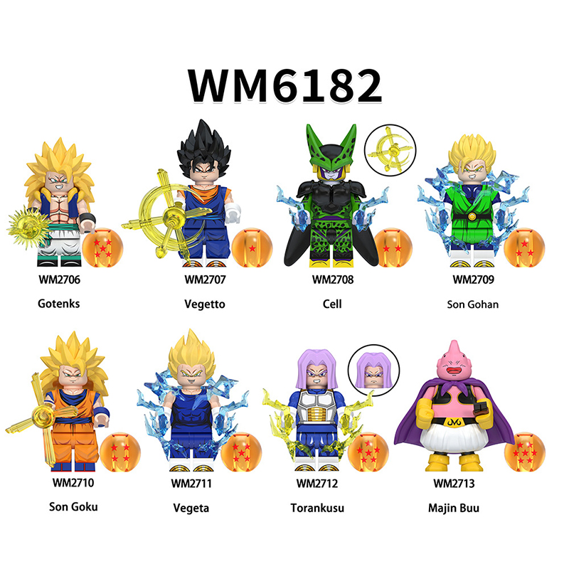 Japan Anime Dragoned Ball Turles Son Goku Bricks Kids Toys Compatible