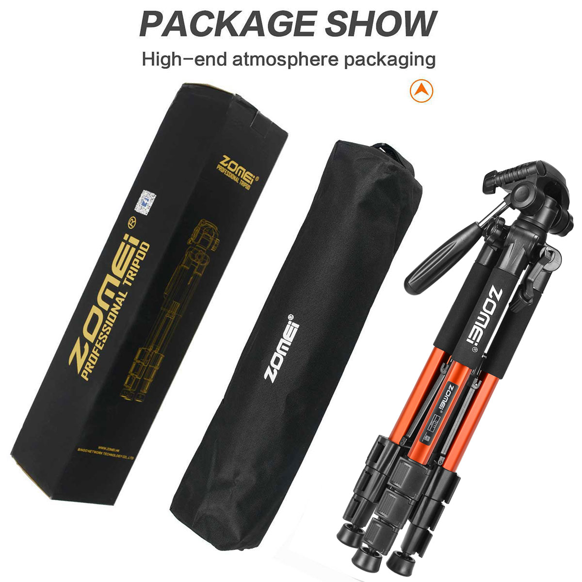 ZOMEi Q111 Travel Camera Tripod Kit 55-inch for Beginner