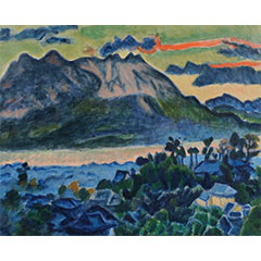 梅原龍三郎 ≪朝暉≫ | 上原美術館