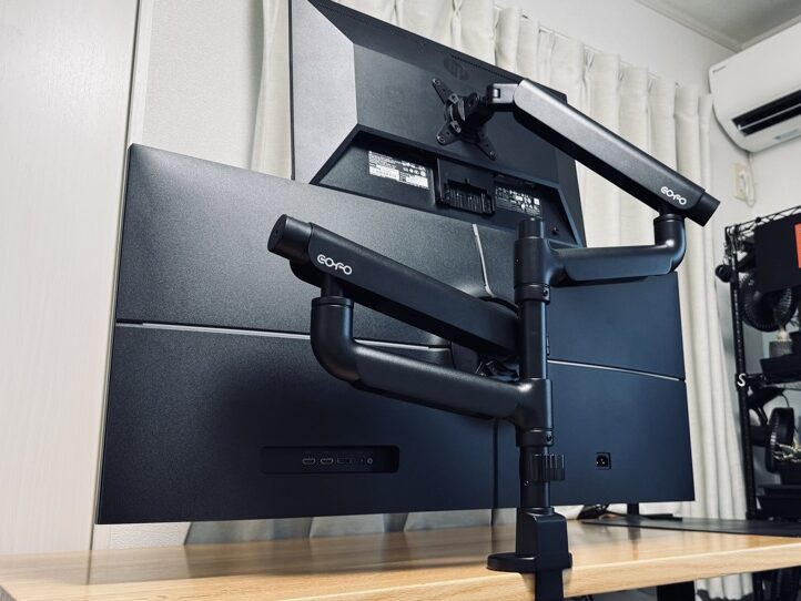 COFO無重力モニターアームPro(上下配置版)レビュー｜上下左右配置が