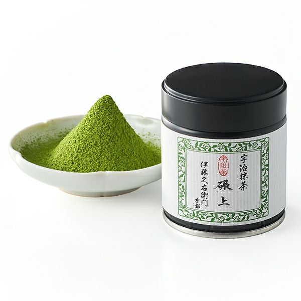宇治抹茶 碾上 粉末 20g缶入 § てんじょう セレモニアルグレード