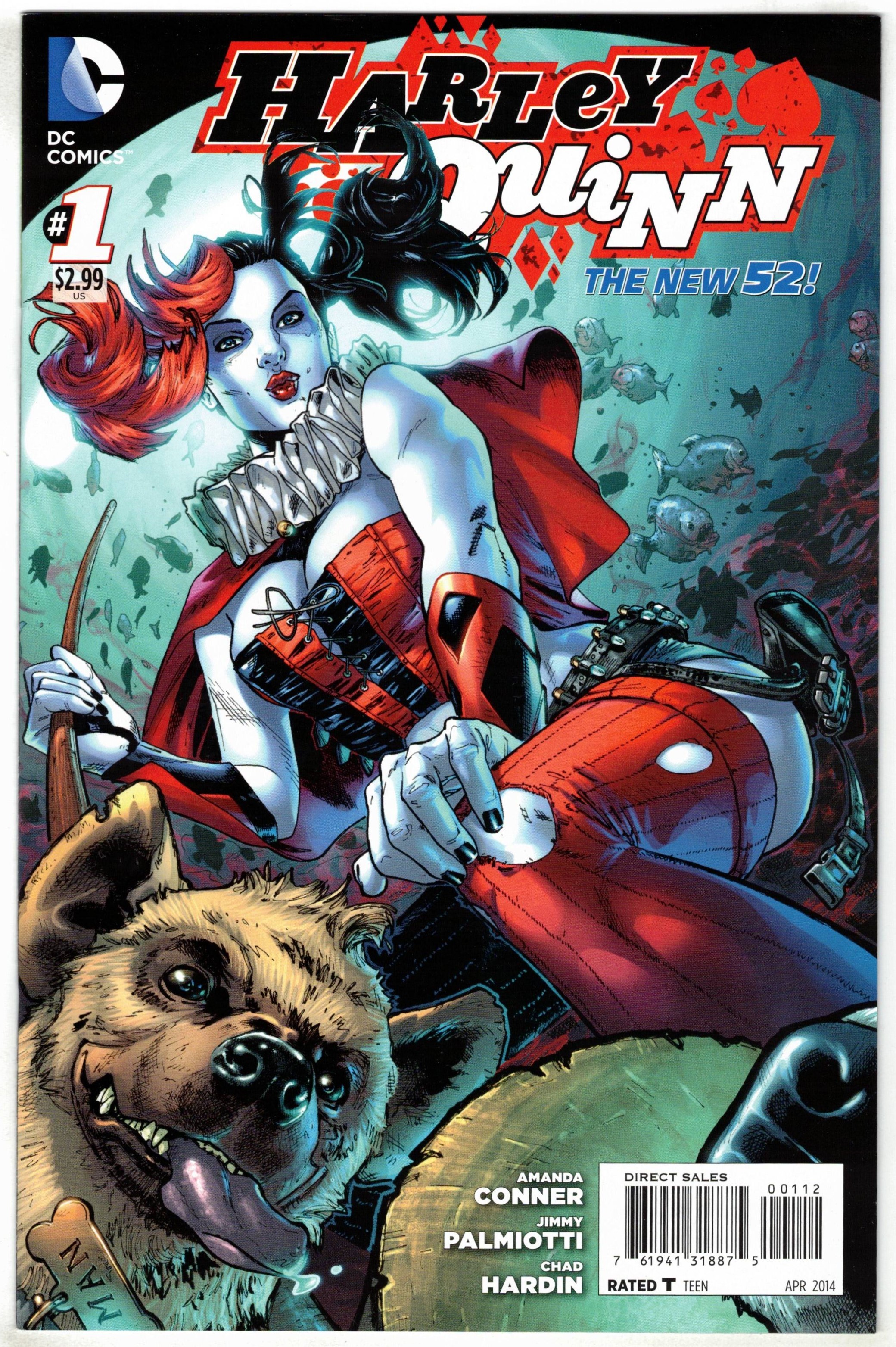 Harley Quinn #1 2nd Print Amanda Conner Variant DC 2014 New 52 VF