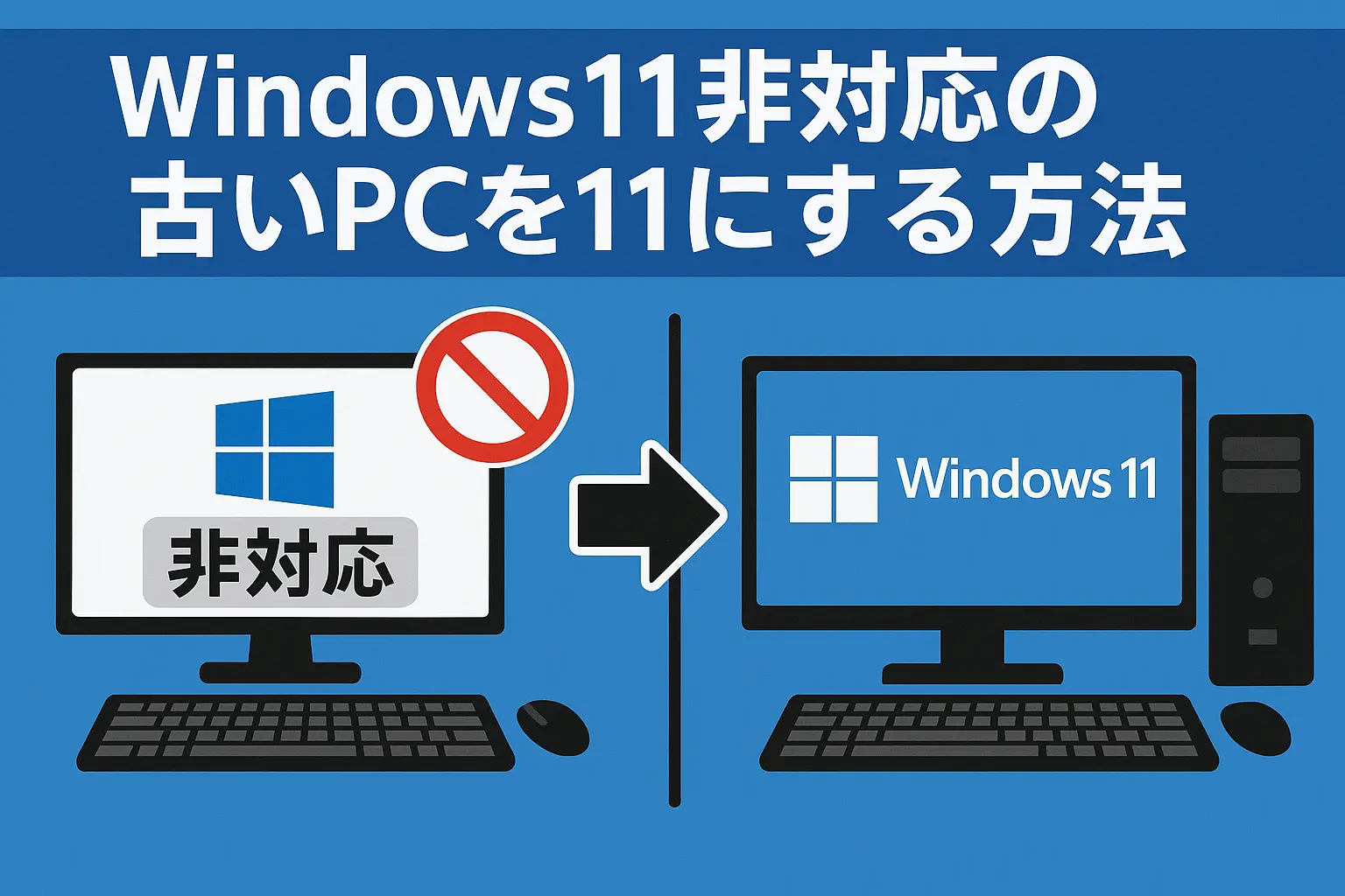 25H2対応】Windows11非対応の古いPCを11にする方法 TPMなしOK