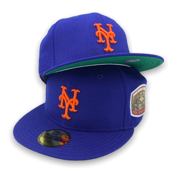 New York Mets 1969 World Series New Era 59FIFTY Fitted Blue Hat Green