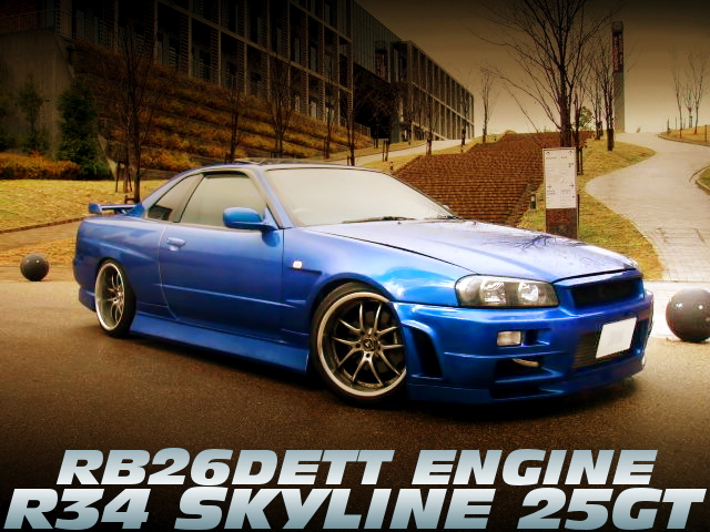 GT-Rフェイス化！RB26DETTエンジン移植!R34スカイライン25GTの国内中古
