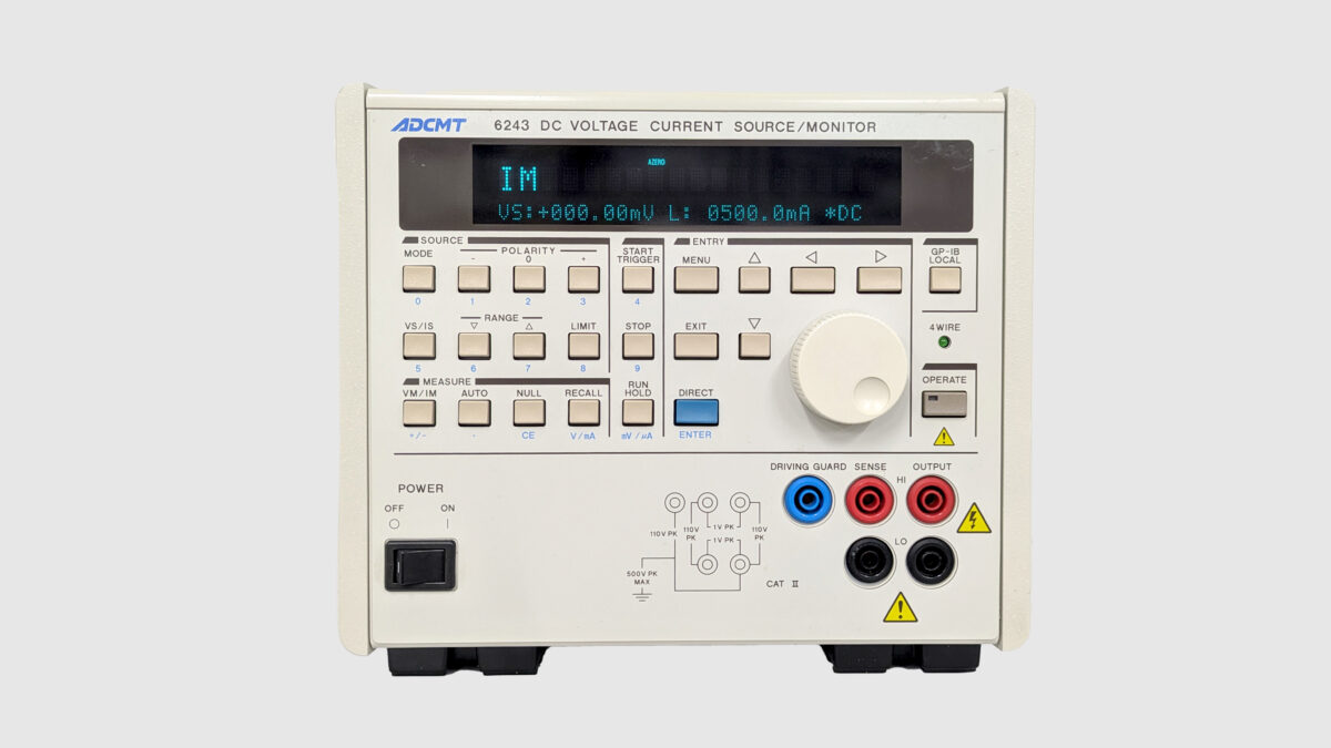 6243 直流電圧・電流源／モニタ エーディーシー S/N:440400122 | 中古