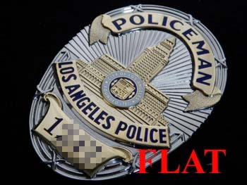 ロサンゼルス市警察 特注リプロバッジ 各ランク・ナンバー指定可能
