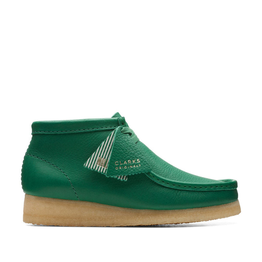 Clarks〉Wallabee Boot / Cactus Green Lea (Womens)｜UP NORTH ONLINE