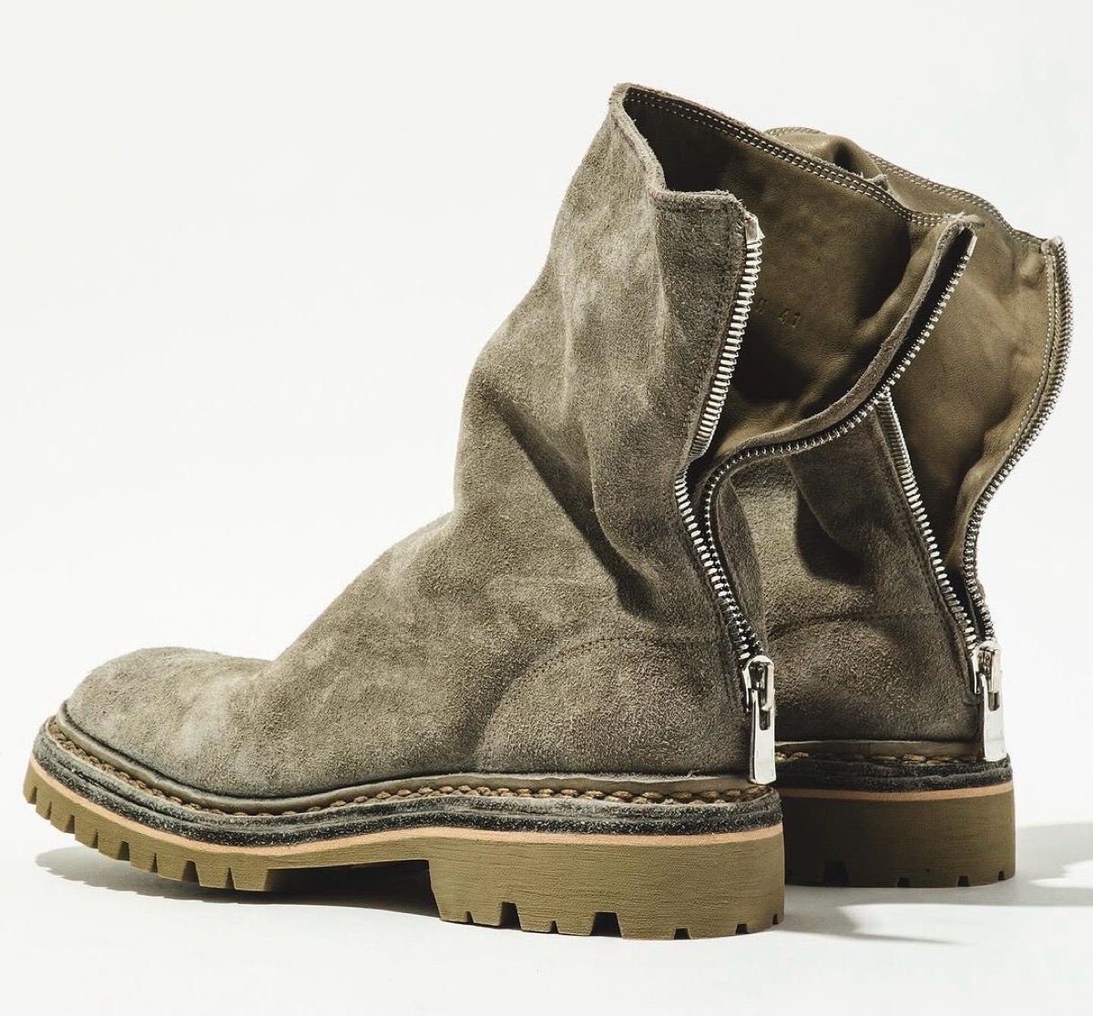 GUIDI × nonnative BACK ZIP BOOTS “VINTAGE KHAKI”が国内9月21日に