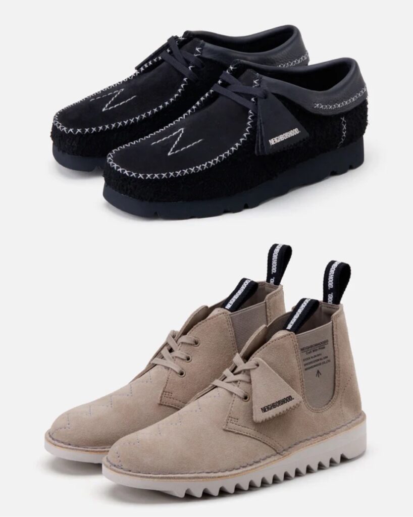 NEIGHBORHOOD × Clarks WALLABEE & DESERT BOOTが国内7月19日に発売