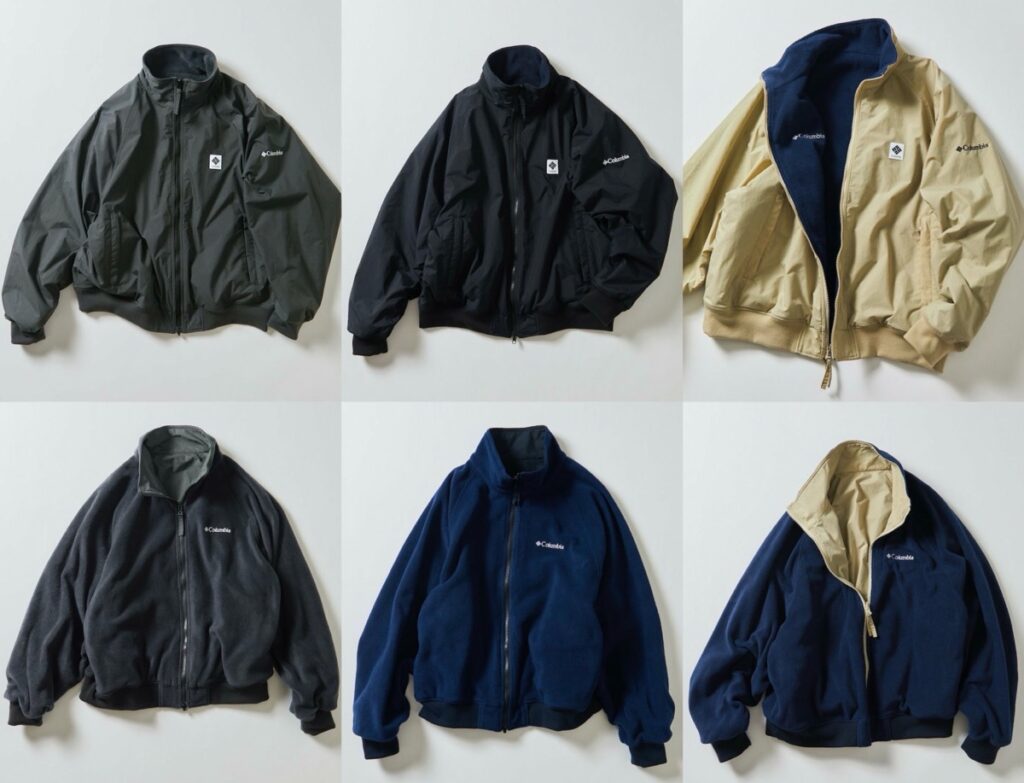 Columbia x FREAK'S STORE 24AW 別注 ナイロンフリース リバーシブル