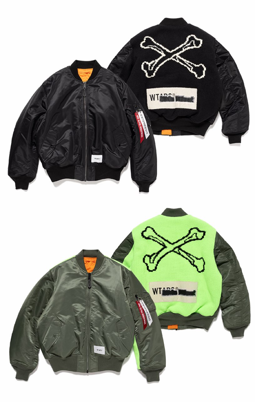 WTAPS x ALPHA INDUSTRIES『MA-1ジャケット』が国内1月2日より発売
