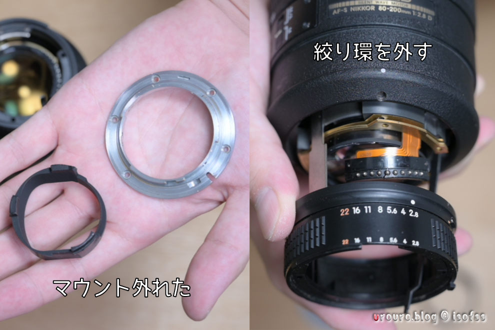 動画と作例]カビと割れで重症なAF-S NIKKOR 80-200mm F2.8 Dを分解清掃