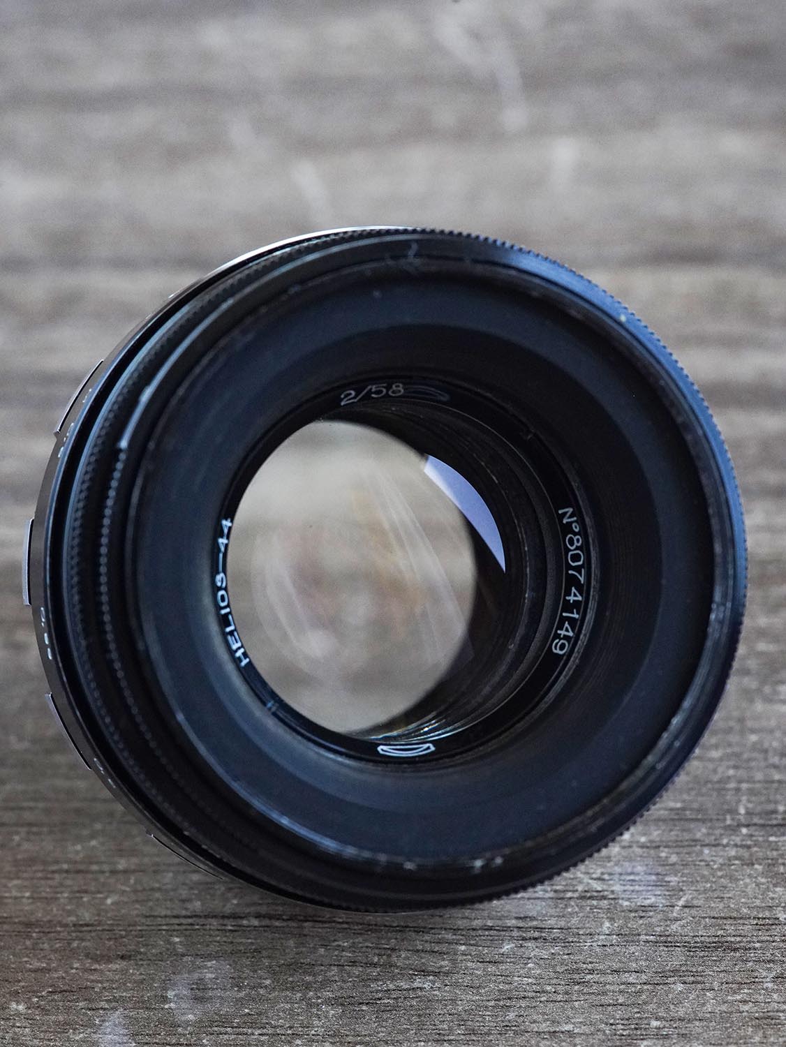 Helios-44 black lacquer Zebra M39 58mm f/2 №8074149 SLR