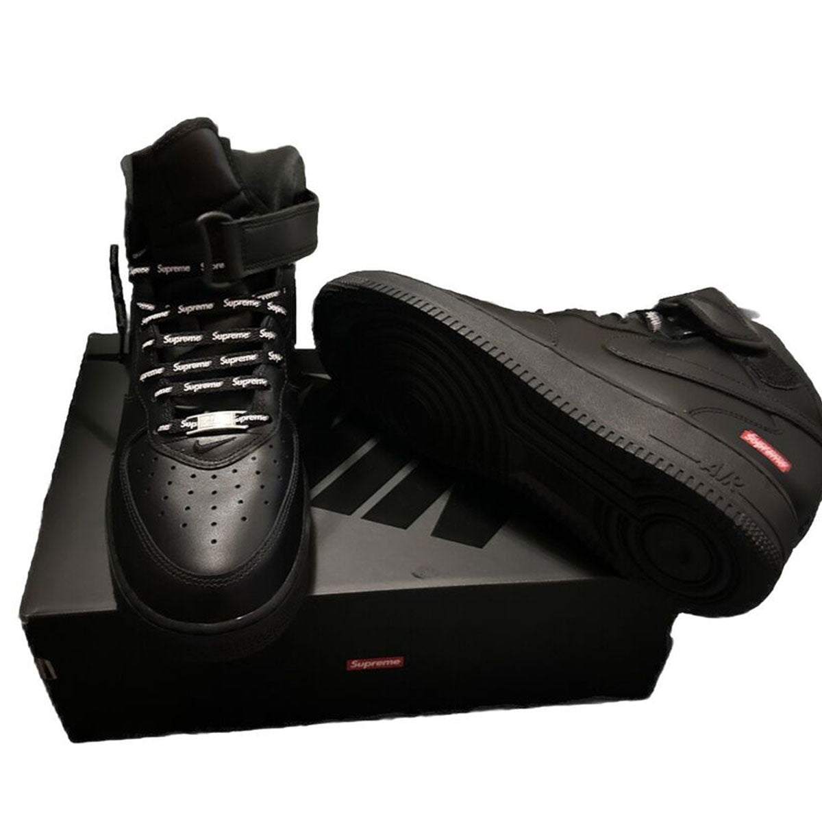 Supreme x Air Force 1 Mid 'Box Logo - Triple Black' – Urban Street
