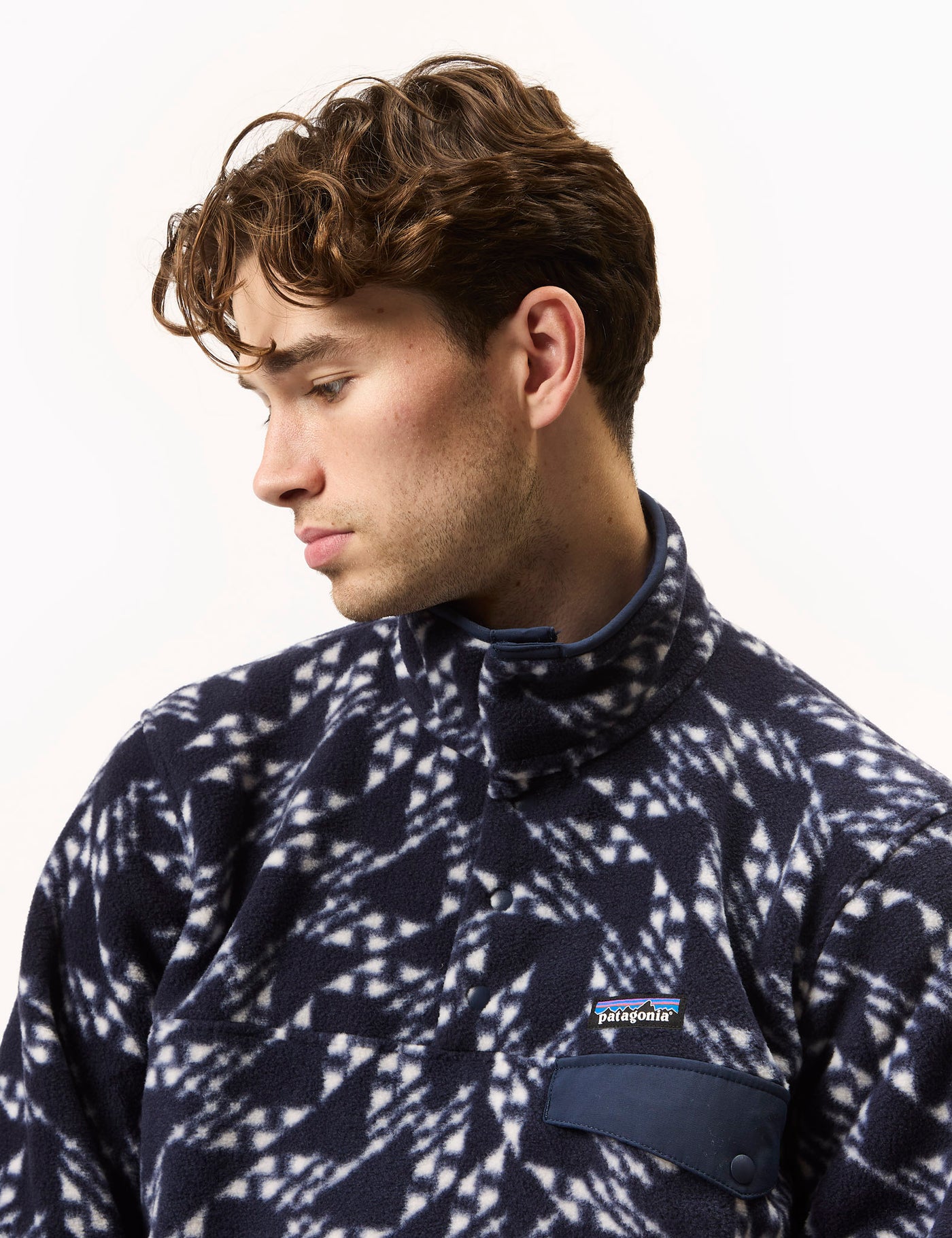 Patagonia LW Synch Snap-T Pullover - Synched Flight: New Navy | UE