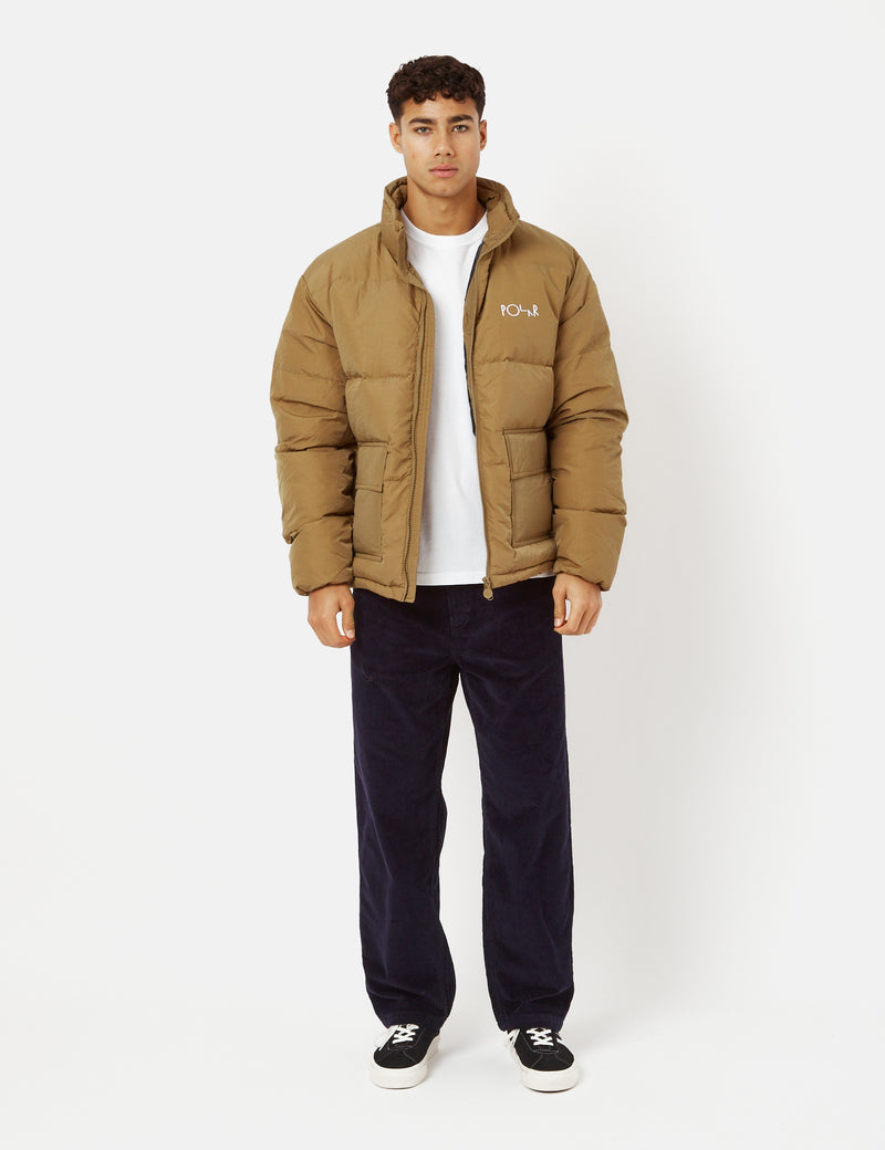 Polar Skate Co. Pocket Puffer Jacket - Antique Gold I Urban Excess