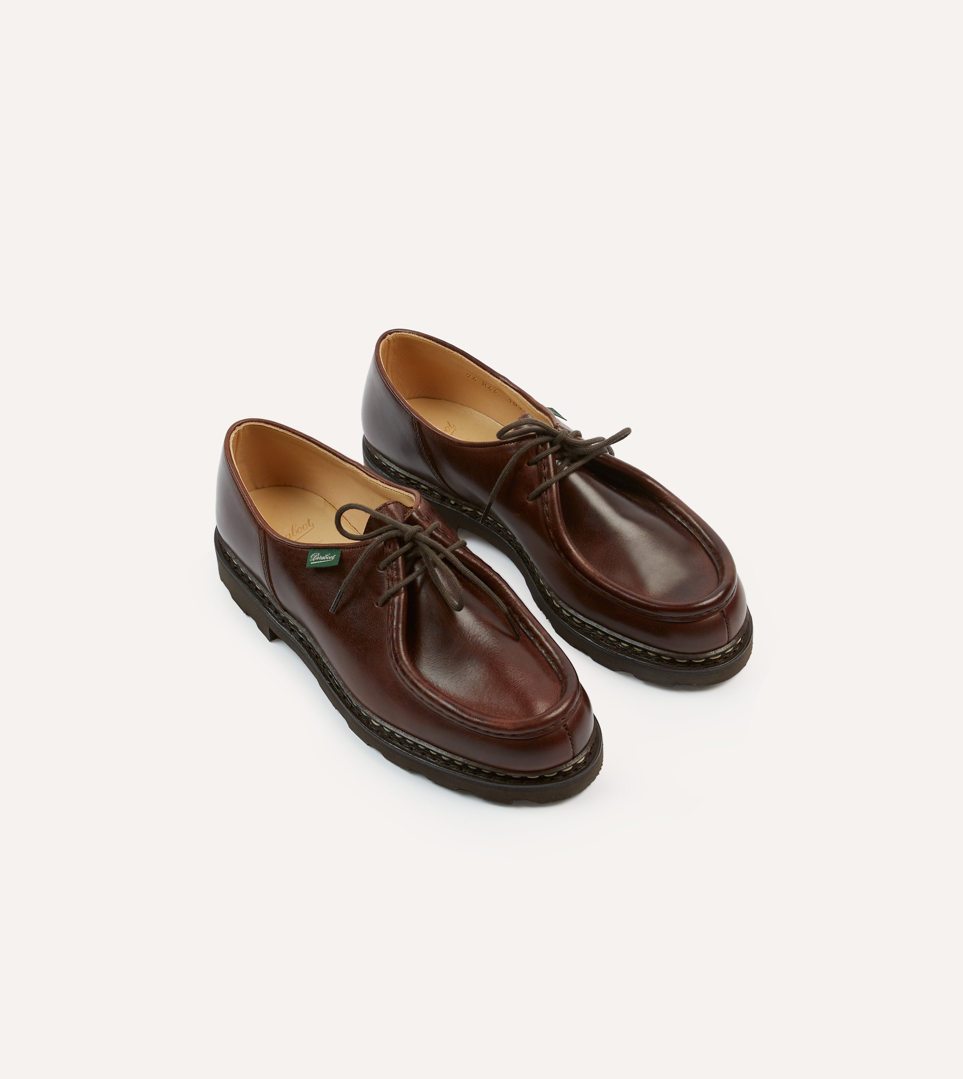 Paraboot Michael Brown Leather Derby Shoe – Drakes US
