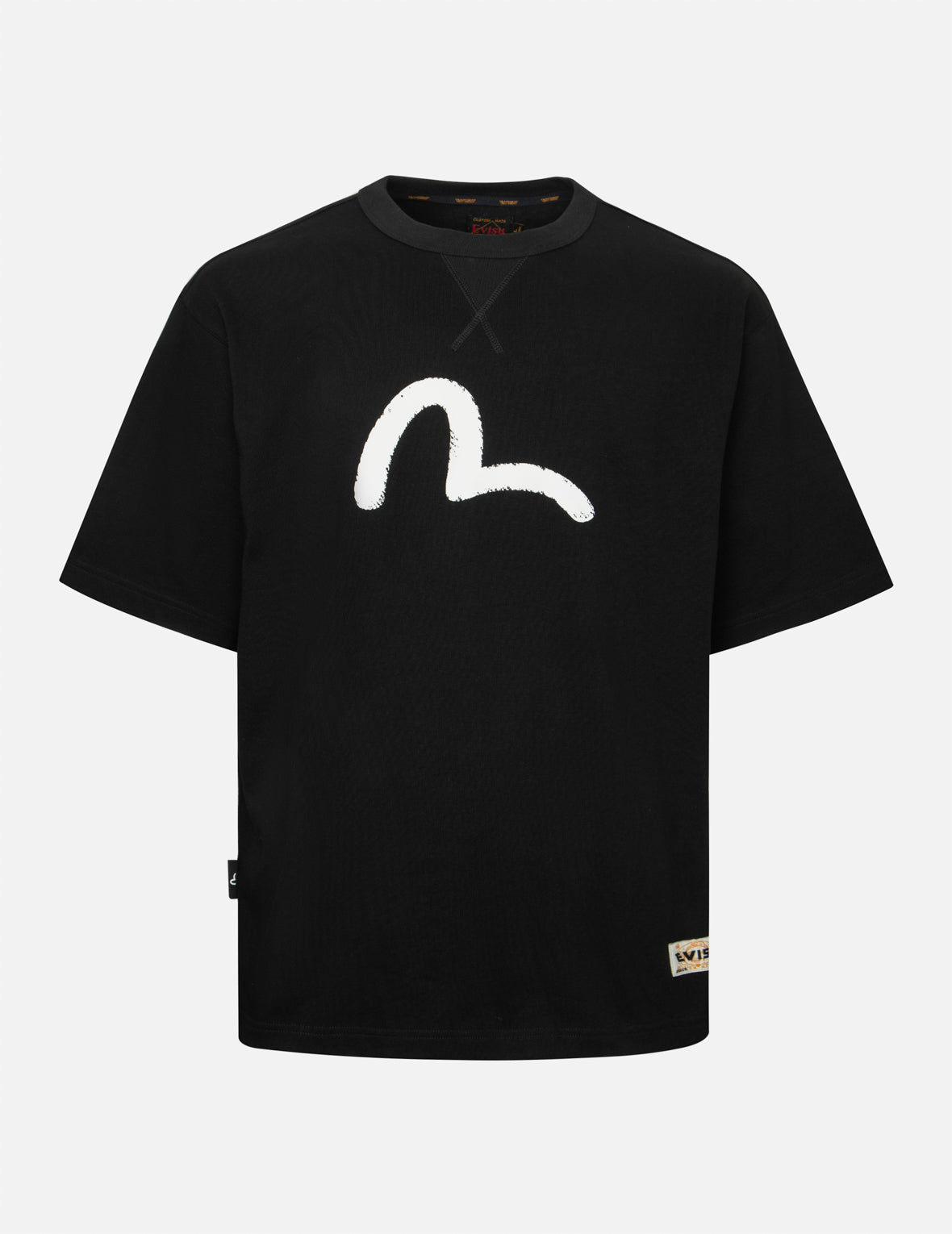 Seagull and Vintage Image Print Relax Fit T-Shirt – EVISU