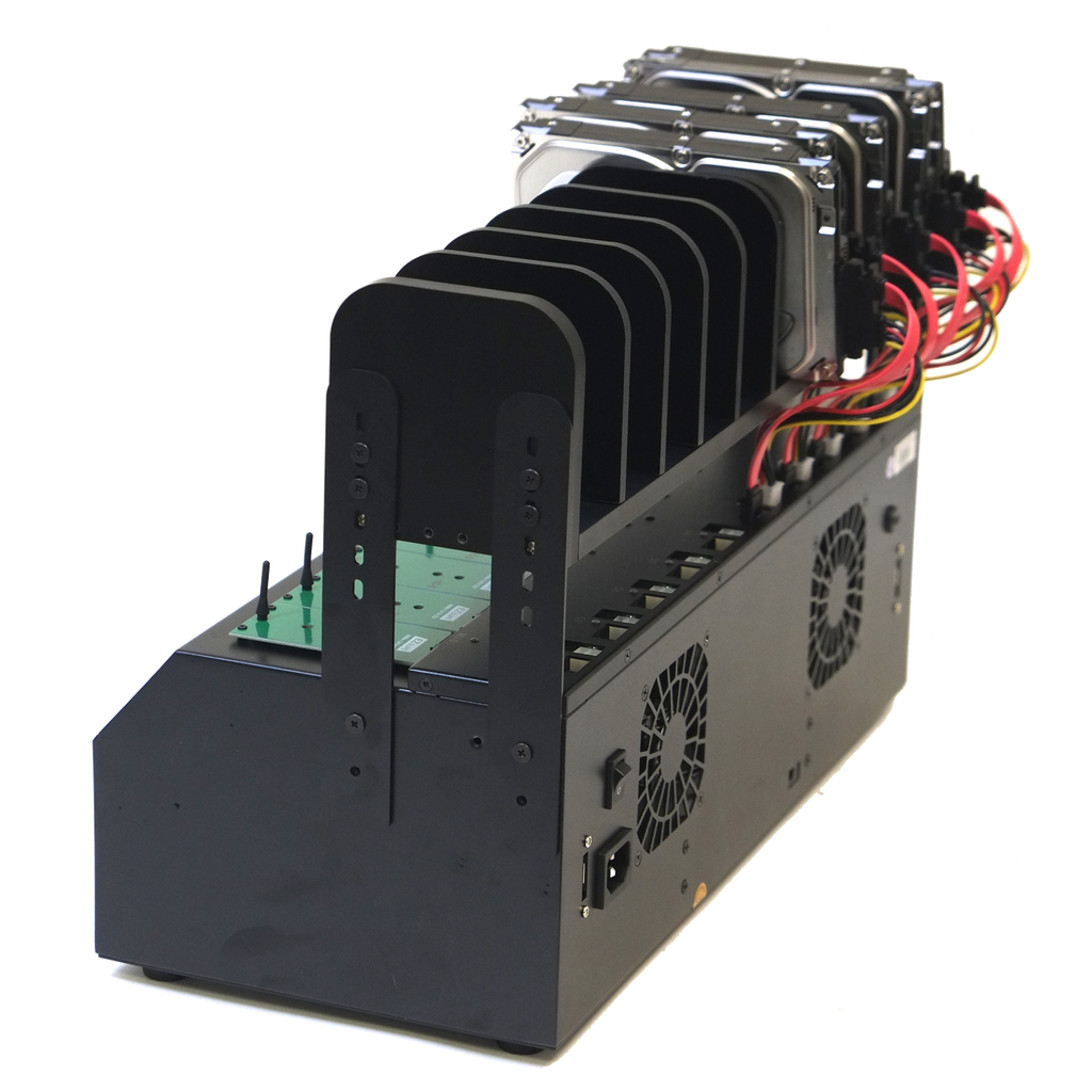 EZ Dupe 1 to 9 PCIE M.2 NVME / SATA SSD Duplicator and DoD