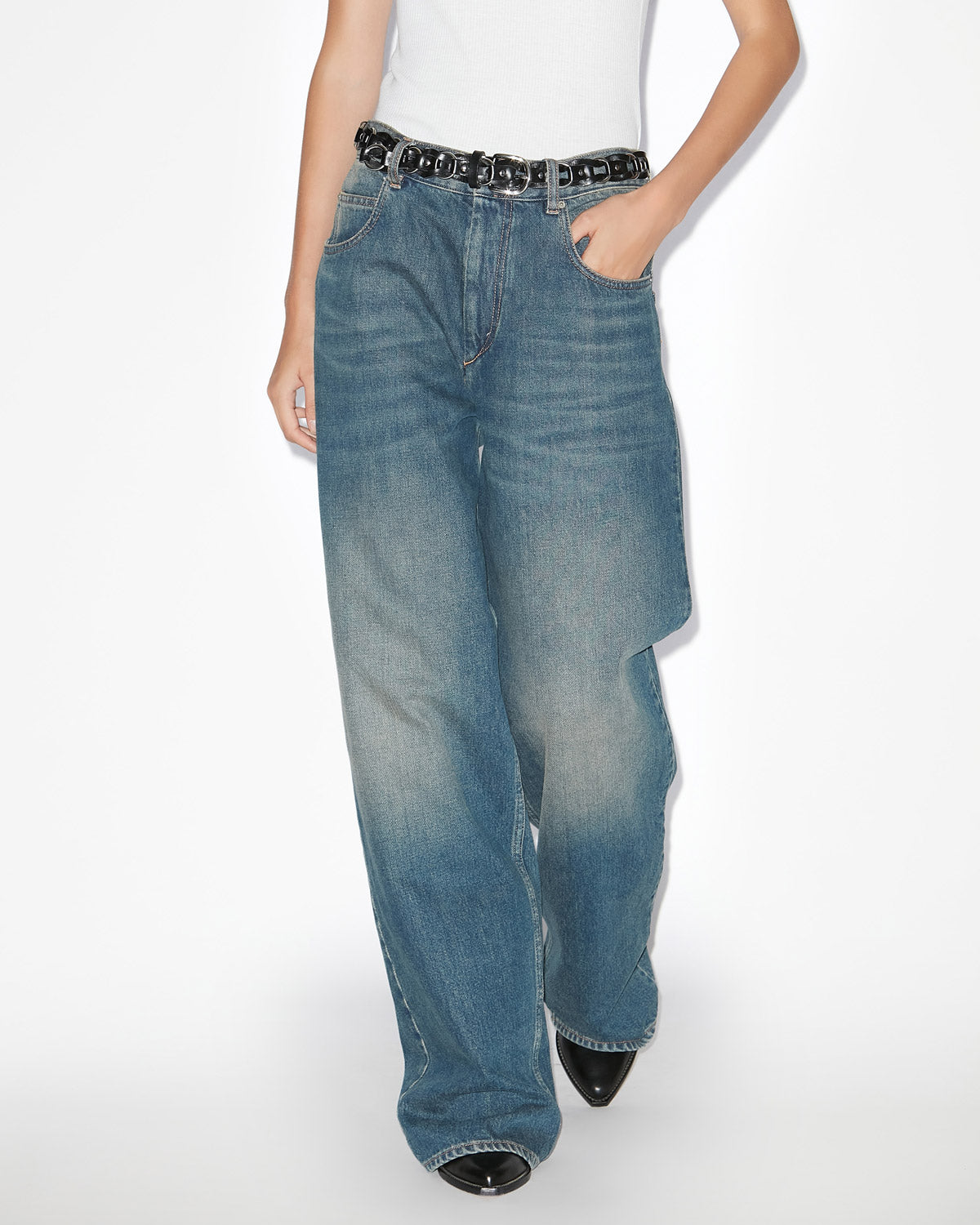 JOANNY PANTS Woman blue | ISABEL MARANT Official online store