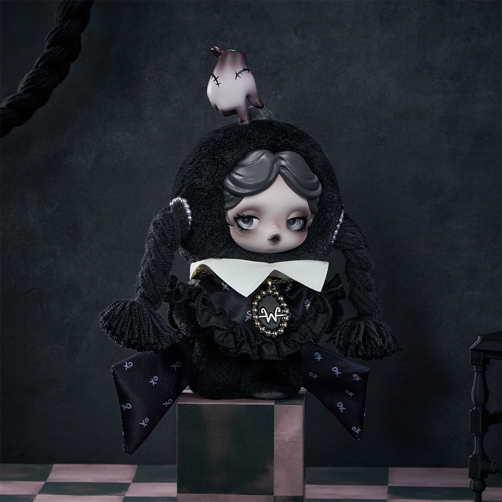 SKULLPANDA × Wednesday Plush（Classic Dress Version） – LAMOUR