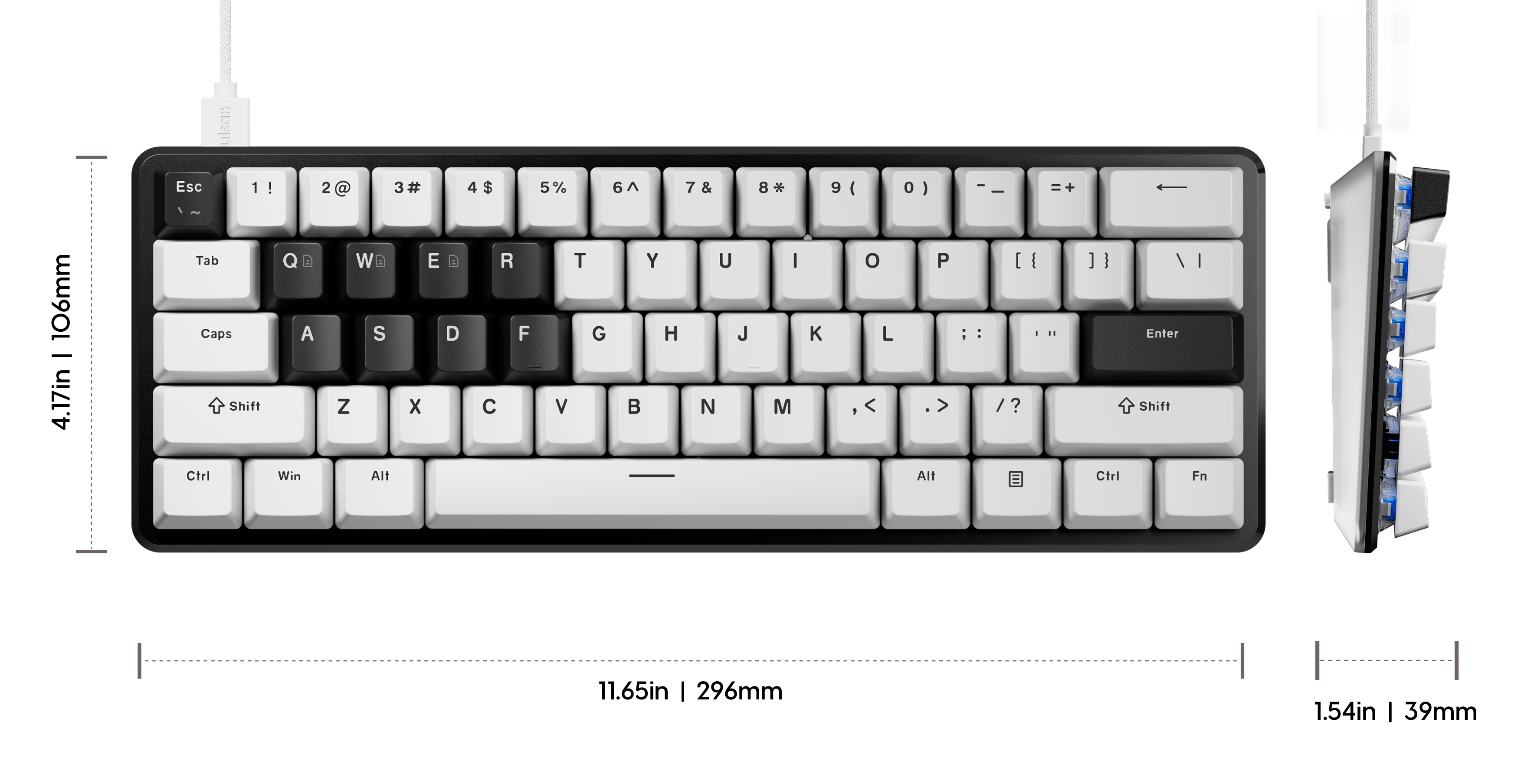 ANSI] PCMK 3 HE 60 Hall Effect Magnetic Gaming Keyboard – Pulsar