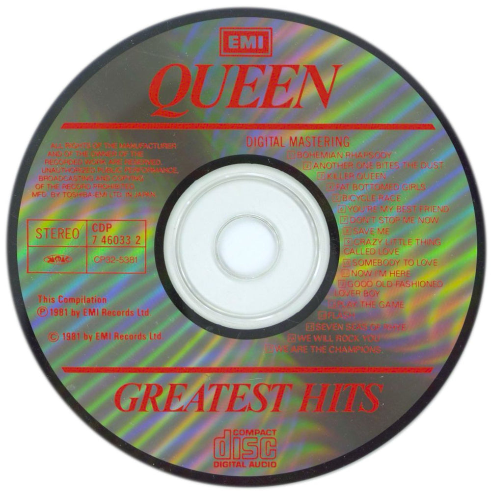 Queen Greatest Hits Japanese CD album — RareVinyl.com