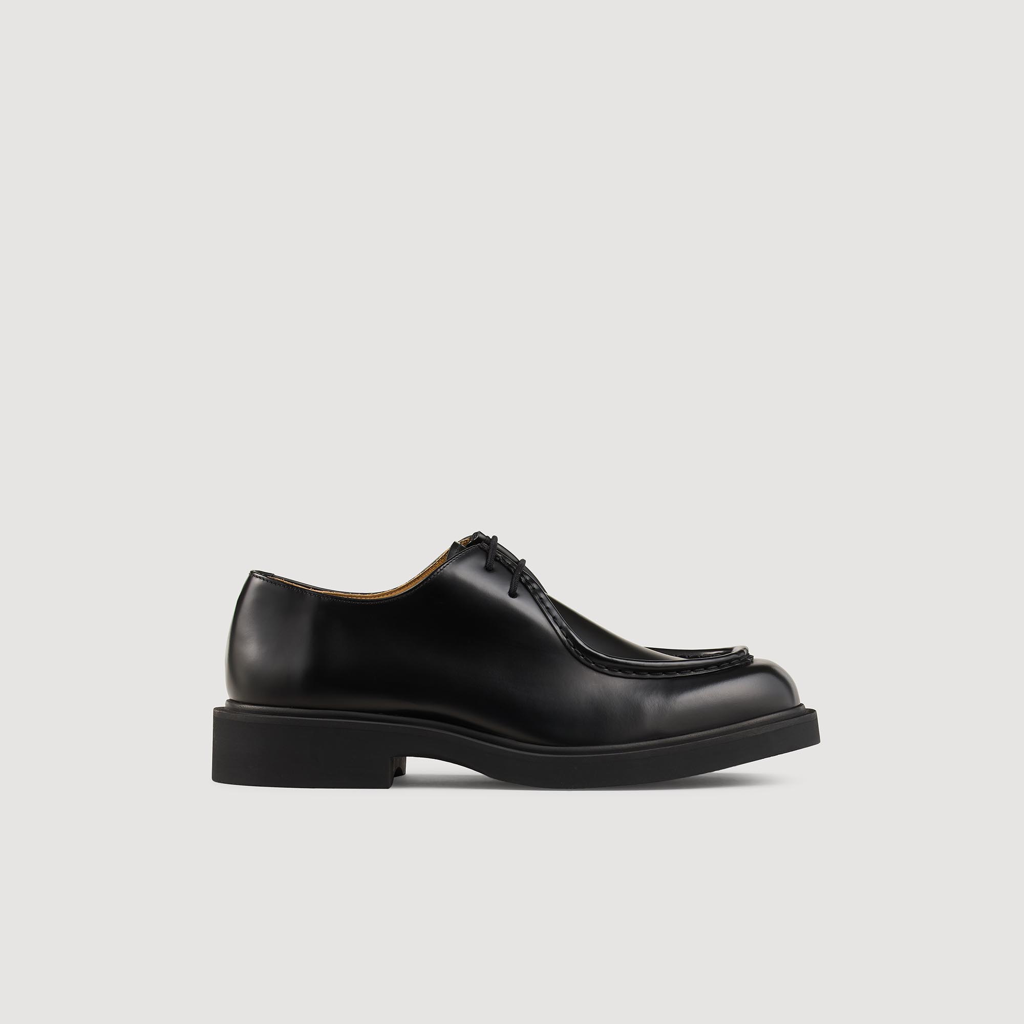 Patent leather dress shoes in Black for Men | Sandro Paris
