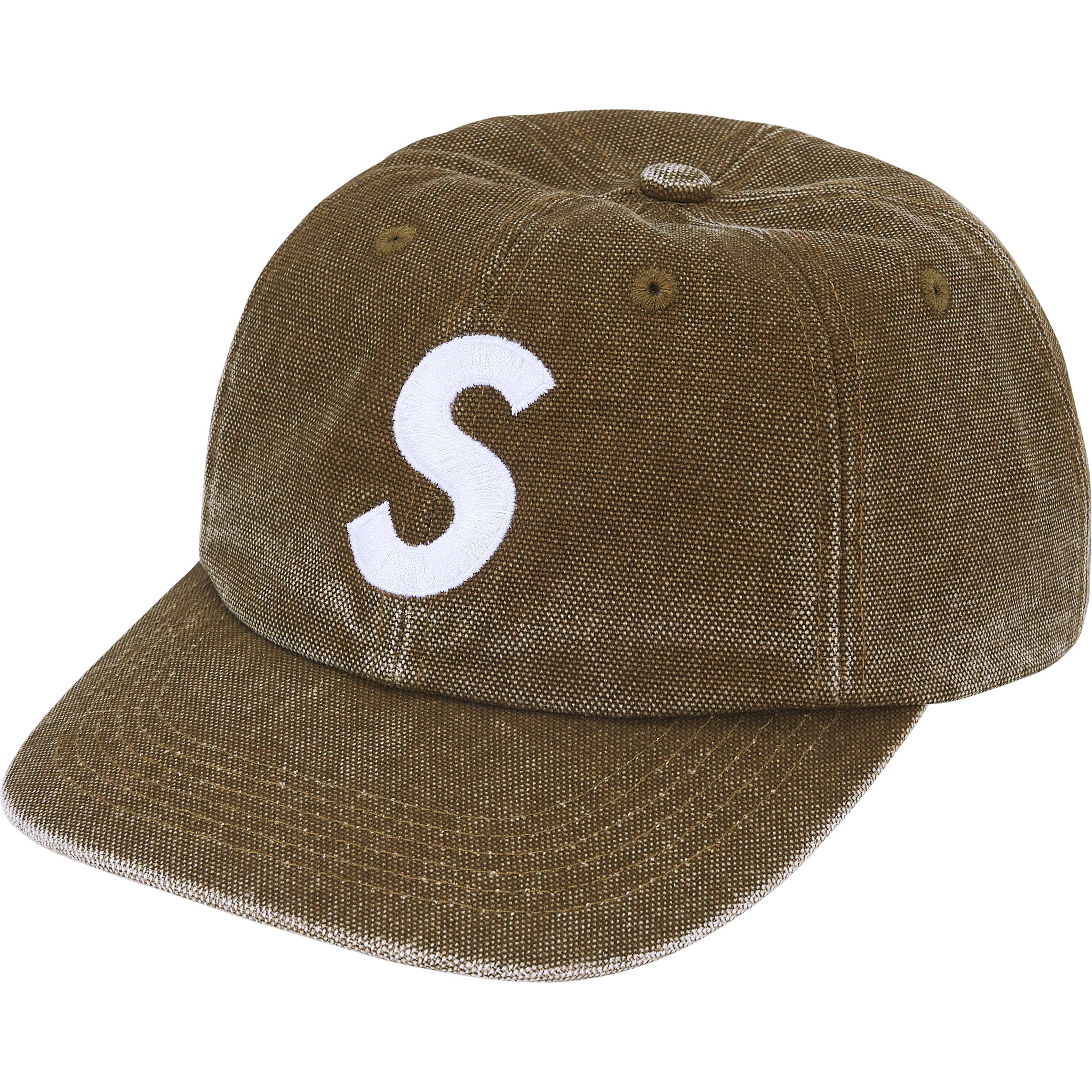 Supreme 25FW Pigment Coated Canvas S Logo 6-Panel