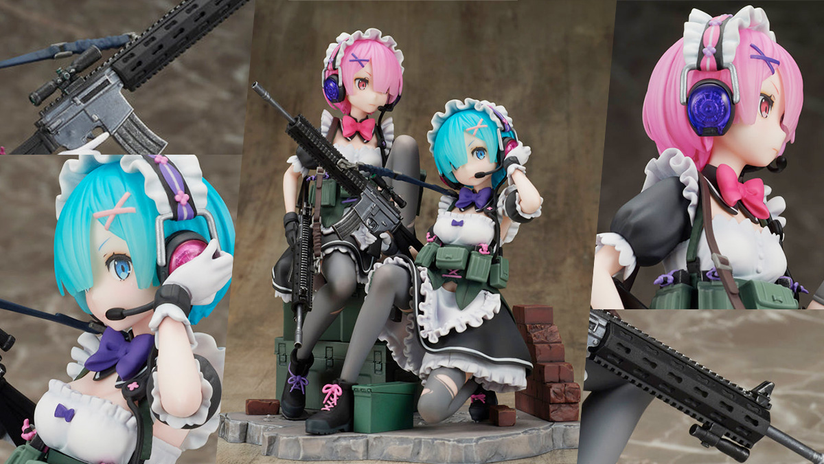 F:NEXよりRe:ゼロ『ラム』、『レム』ミリタリー装備フィギュアが登場