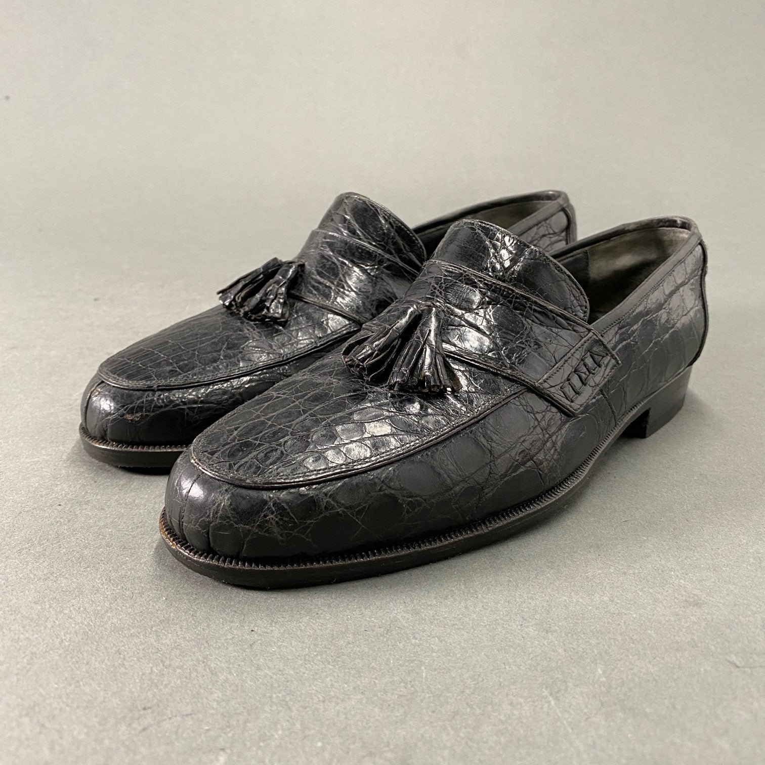 1L22 Gianni Versace ジャンニ ヴェルサーチ 本クロコ クロコダイル