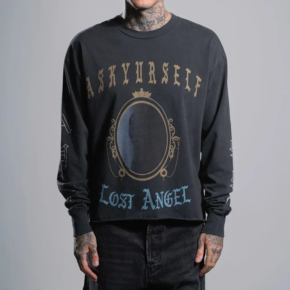 ASKYURSELF Product Page - Chronicle LS Tee - Vintage-Black - VENTURER