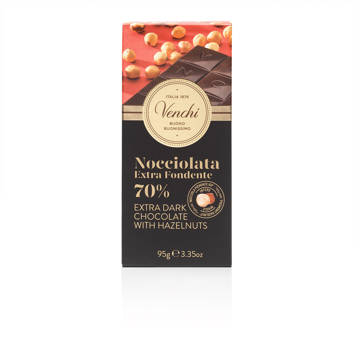 70% エクストラ ダーク チョコレート ヘーゼルナッツ バー 116020