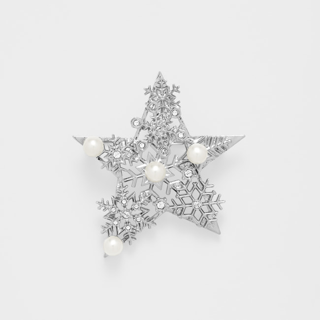 VBMV4786__PF 雪の結晶 星 ブローチ｜ブローチ｜ヴァンドーム