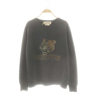 SHISHIKUI ダメージ加工スウェット トレーナー 長袖 プルオーバー