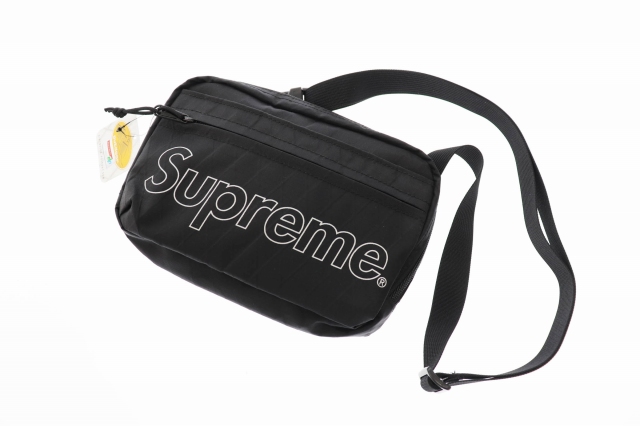 シュプリーム SUPREME 18AW Shoulder Bag ロゴ ショルダー バッグ 黒