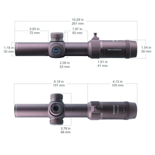 1-5x FDE LPVO | Forester 1-5x24 SFP .22LR Rifle Scope – Vector