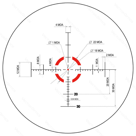 1-4x LPVO | Mustang 1-4x24 FFP .22LR Rifle Scope – Vector Optics