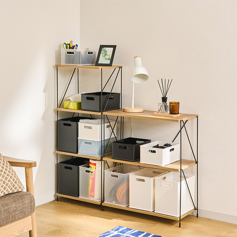 収納ボックス ナチュラ インボックス S プラスチック 幅27×奥20×高さ