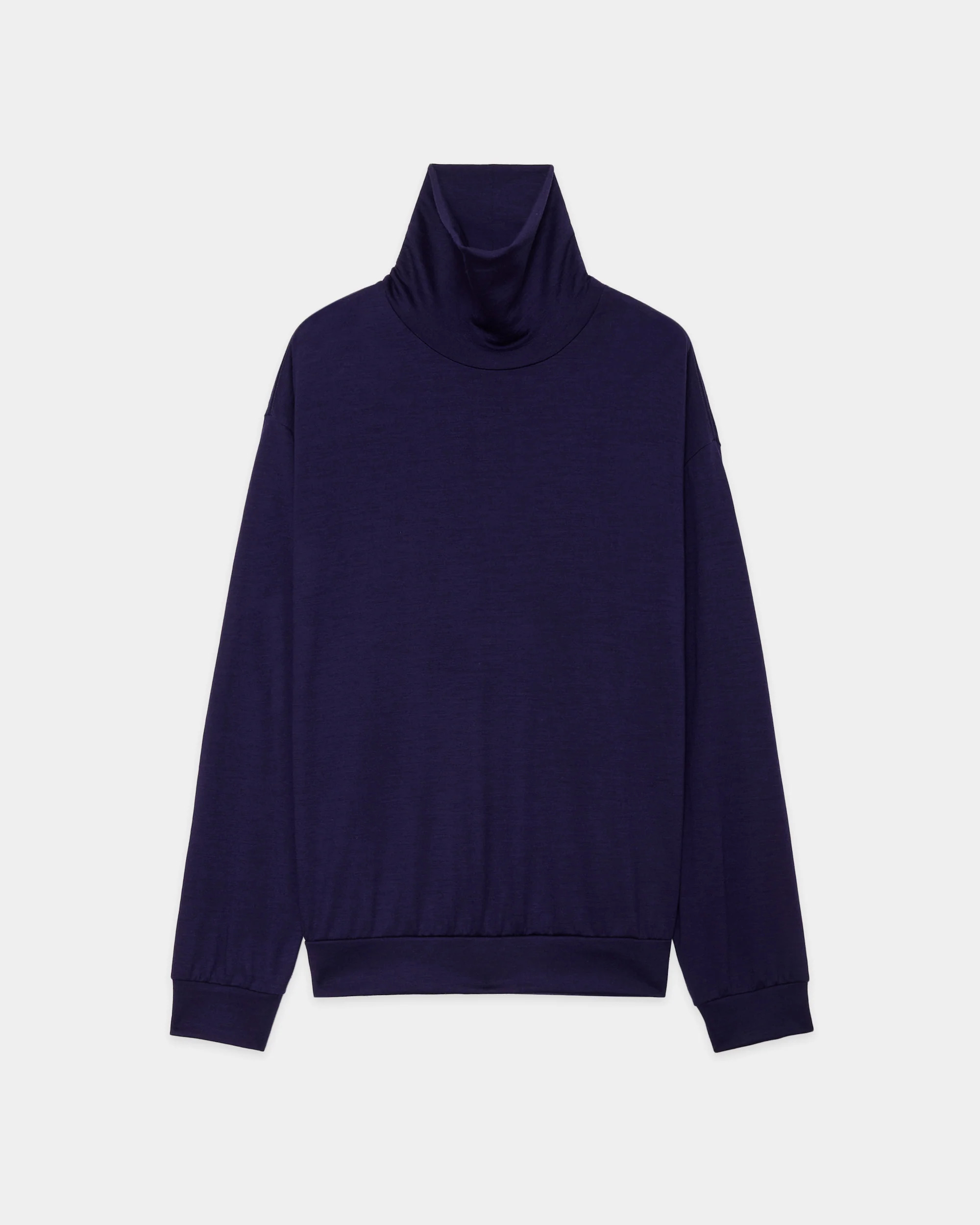 marka(マーカ)】ウォッシャブルウール天竺 / タートルネック ”Dark