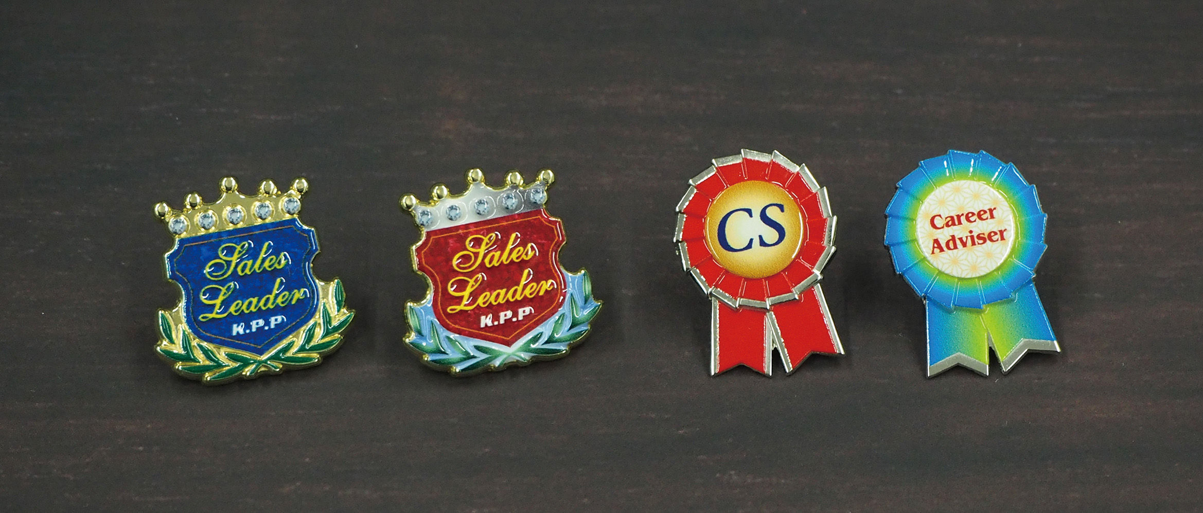 亜鉛ダイキャスト製UV印刷フルカラーバッジ パンフレット - 松下徽章