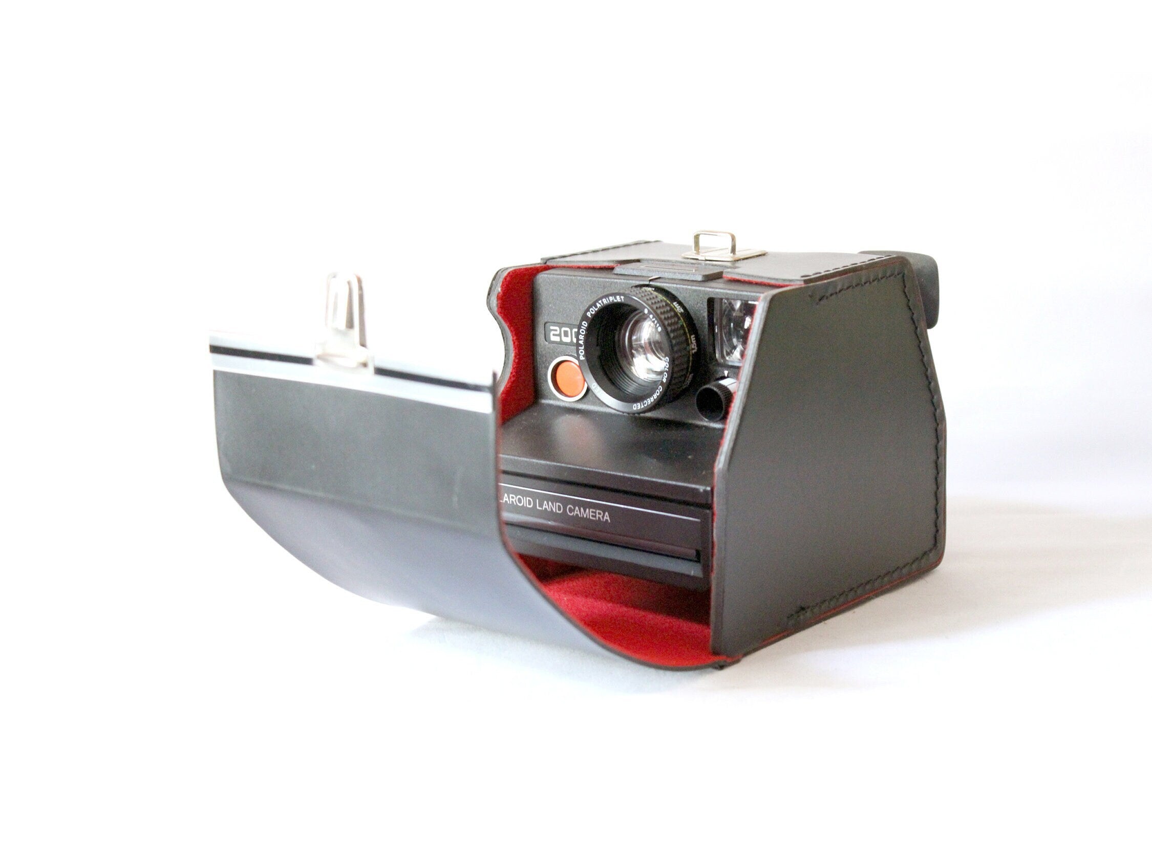 Polaroid 2000 Land Camera + Leather Carrying bag (With the name of