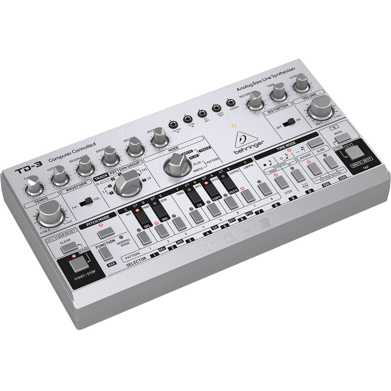 Behringer TD-3 Analog Bass Line Synthesizer - Silver - Vintage King