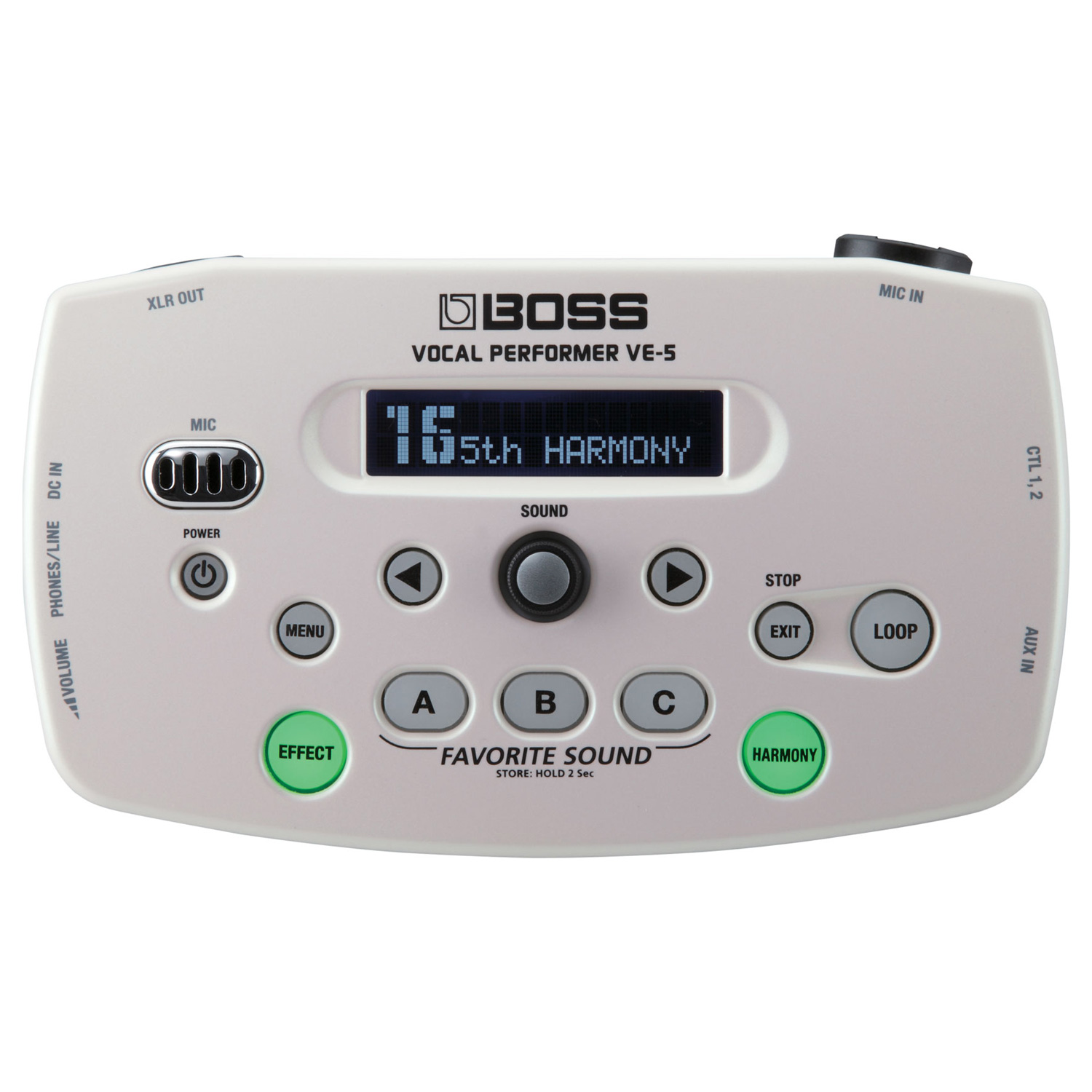 Boss VE-5 Vocal Performer Effect Processor - White - Vintage King