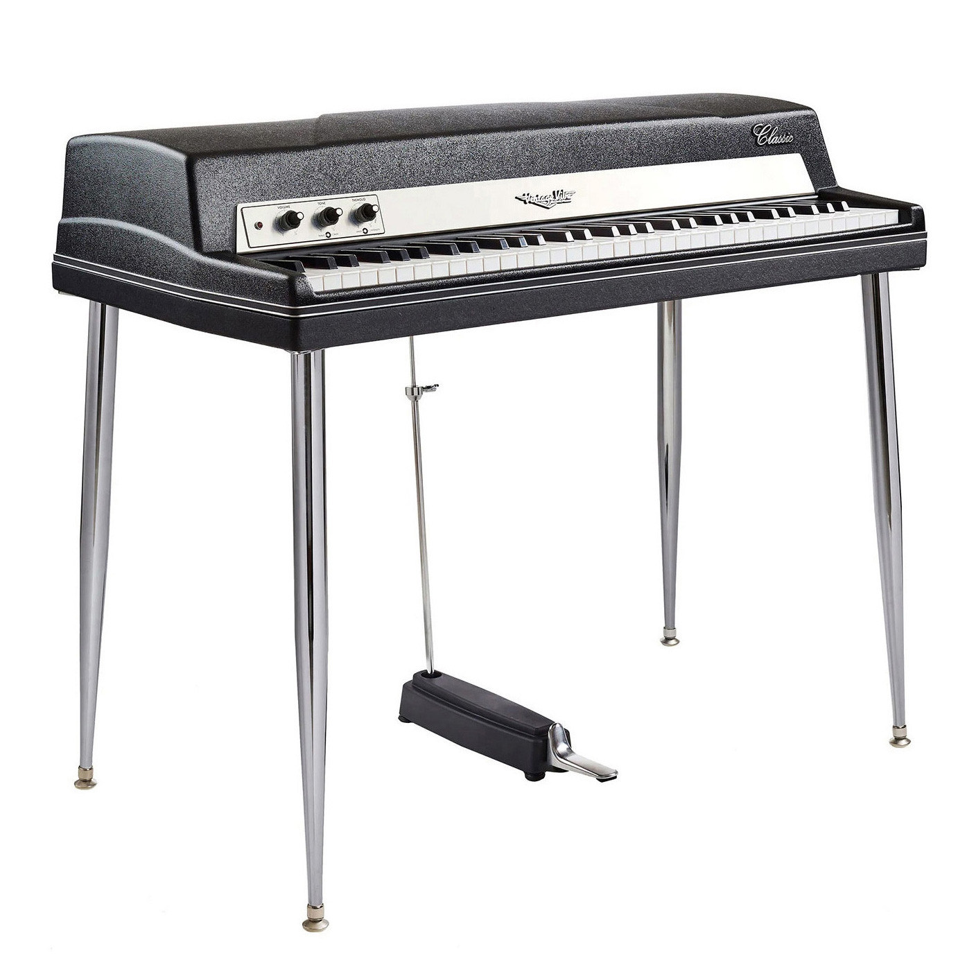 Vintage Vibe Classic 64-Key Piano - Black - Vintage King